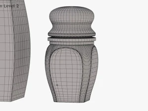 Crystal Bottle with saffron 3D Model