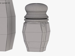 Crystal Bottle with saffron Modello 3D