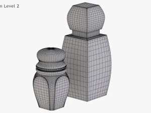 Crystal Bottle with saffron 3D Model
