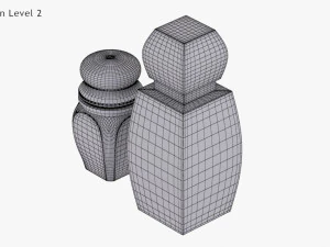 Crystal Bottle with saffron 3D Model