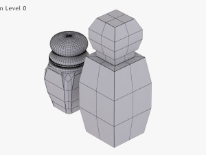Crystal Bottle with saffron Modello 3D
