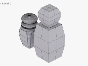 Crystal Bottle with saffron 3D Model