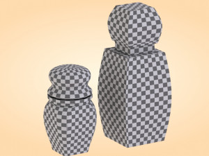 Crystal Bottle with saffron Modello 3D