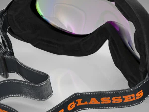 Kacamata Olahraga Tahan Angin -Berkuda -Mendaki-Bersepeda-Ski Model 3D