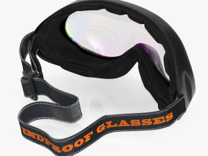 Kacamata Olahraga Tahan Angin -Berkuda -Mendaki-Bersepeda-Ski Model 3D