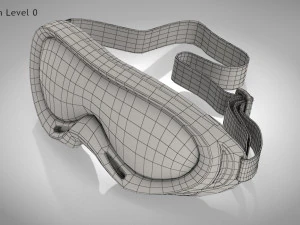 Kacamata Olahraga Tahan Angin -Berkuda -Mendaki-Bersepeda-Ski Model 3D