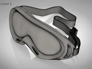 Kacamata Olahraga Tahan Angin -Berkuda -Mendaki-Bersepeda-Ski Model 3D