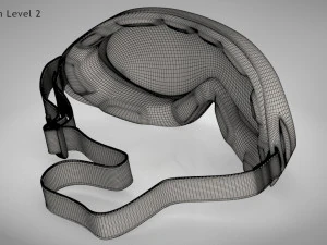 Kacamata Olahraga Tahan Angin -Berkuda -Mendaki-Bersepeda-Ski Model 3D