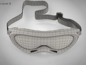 Kacamata Olahraga Tahan Angin -Berkuda -Mendaki-Bersepeda-Ski Model 3D