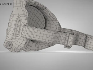 Kacamata Olahraga Tahan Angin -Berkuda -Mendaki-Bersepeda-Ski Model 3D