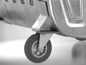 Street Garbage Bin 3D Model