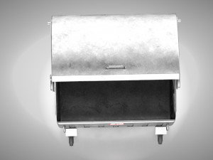 Street Garbage Bin 3D Model