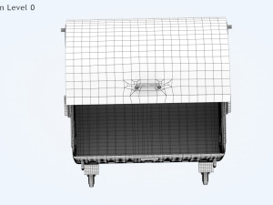 Street Garbage Bin 3D Model
