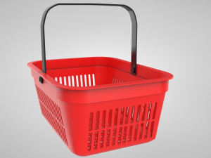 Shopping Hand Basket Model 3D
