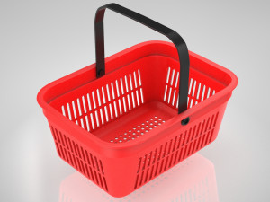 Shopping Hand Basket Model 3D