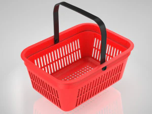 Shopping Hand Basket 3D Model