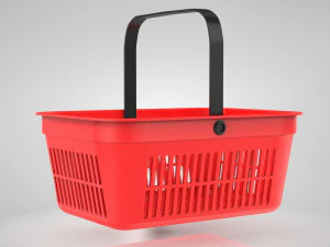Shopping Hand Basket 3D Model