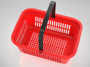 Shopping Hand Basket 3D Model
