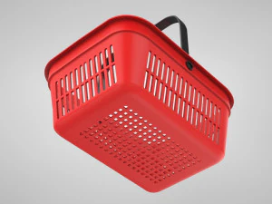 Shopping Hand Basket 3D Model