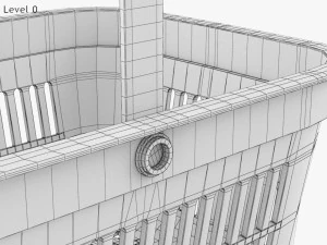Shopping Hand Basket 3D Model