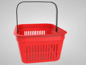 Shopping Hand Basket 3D Model