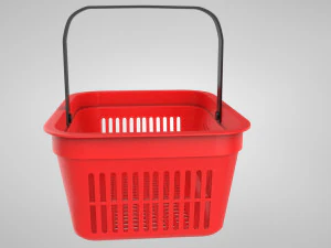 Shopping Hand Basket 3D Model