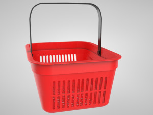 Shopping Hand Basket Model 3D
