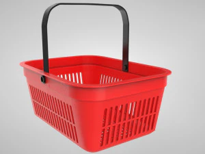 Shopping Hand Basket 3D Model