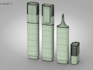 High lighter Marker Modello 3D