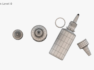 Dropping Bottle Model 3D