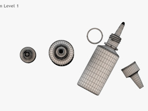 Dropping Bottle Model 3D