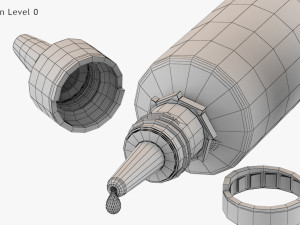 Dropping Bottle Model 3D