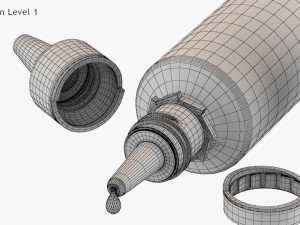 Dropping Bottle Model 3D