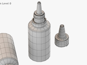 Dropping Bottle Model 3D