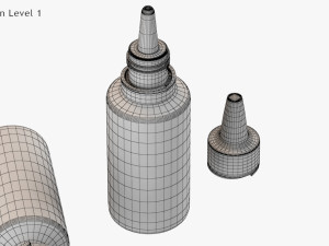 Dropping Bottle Model 3D