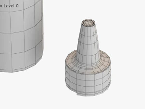 Падіння пляшки 3D Модель