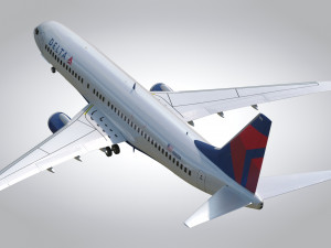 Boeing 737-800 Delta Airlines Modello 3D