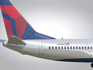 Boeing 737-800 Delta Airlines Modello 3D
