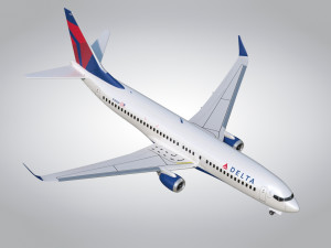 Boeing 737-800 Delta Airlines Modello 3D