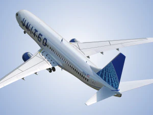Boeing 737-800 United Air lines 3D Model