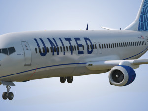 Boeing 737-800 United Air lines Modèle 3D