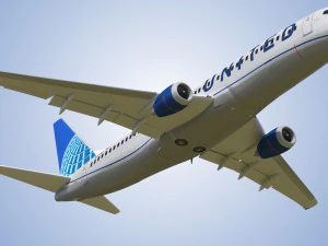 Boeing 737-800 United Air lines 3D Model