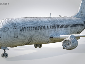 Boeing 737-800 United Air lines Modèle 3D