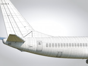 Boeing 737-800 United Air lines Modèle 3D