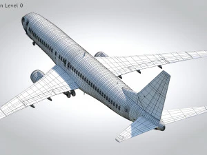 Boeing 737-800 United Air lines 3D Model