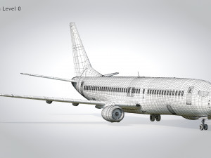 Boeing 737-800 United Air lines Modèle 3D