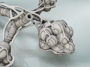 Alveoli - Cross-Section 3D Модель