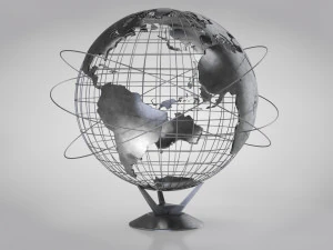 Earth Globe 3D Model