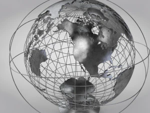Earth Globe 3D Model