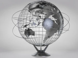 Earth Globe 3D Model